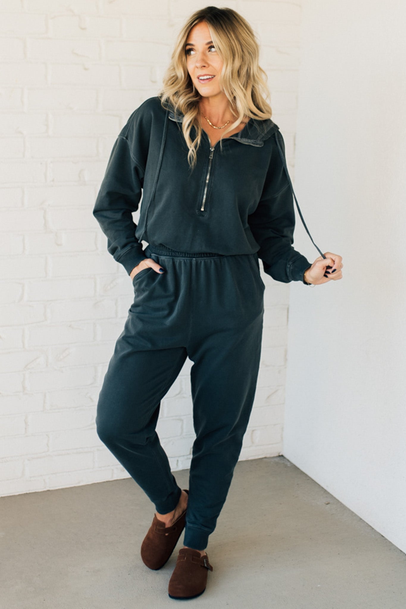 Birdie Stone Washed Jumpsuit