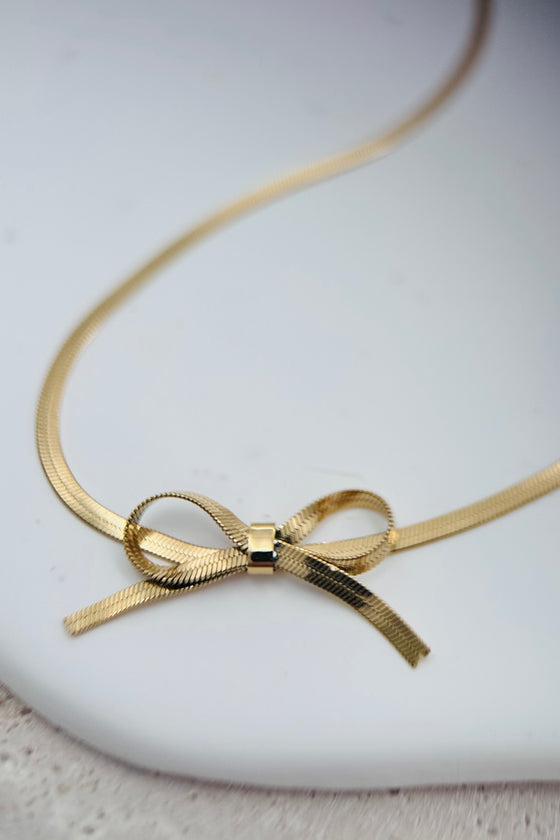 Bow Tie Choker Necklace
