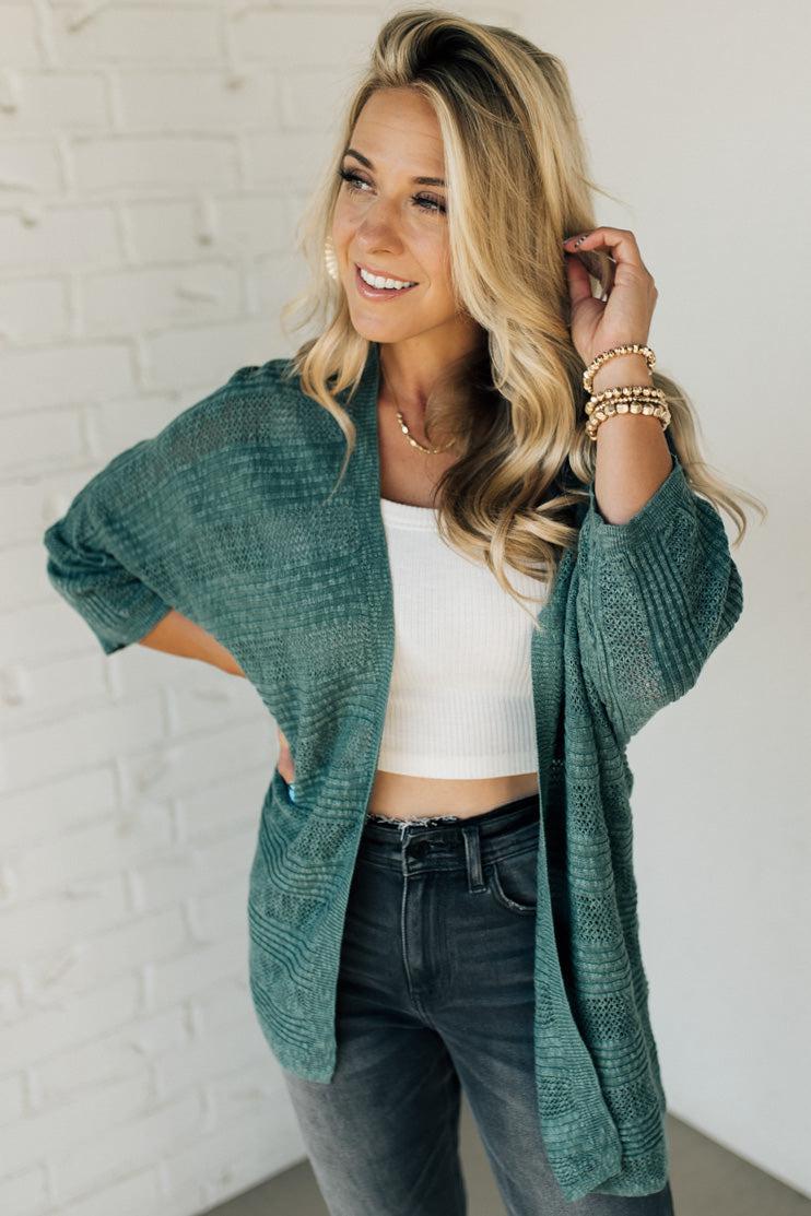 Brooks Mixed Weave Cardigan