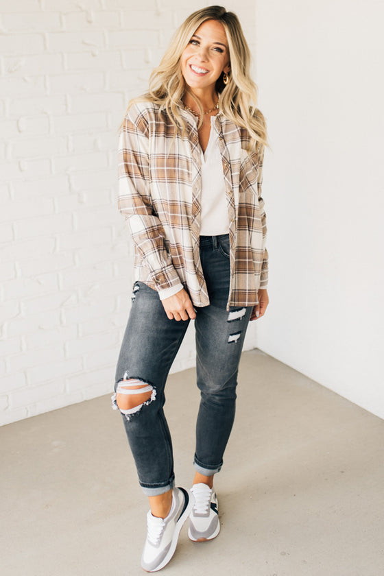 Brooks Plaid Flannel Top