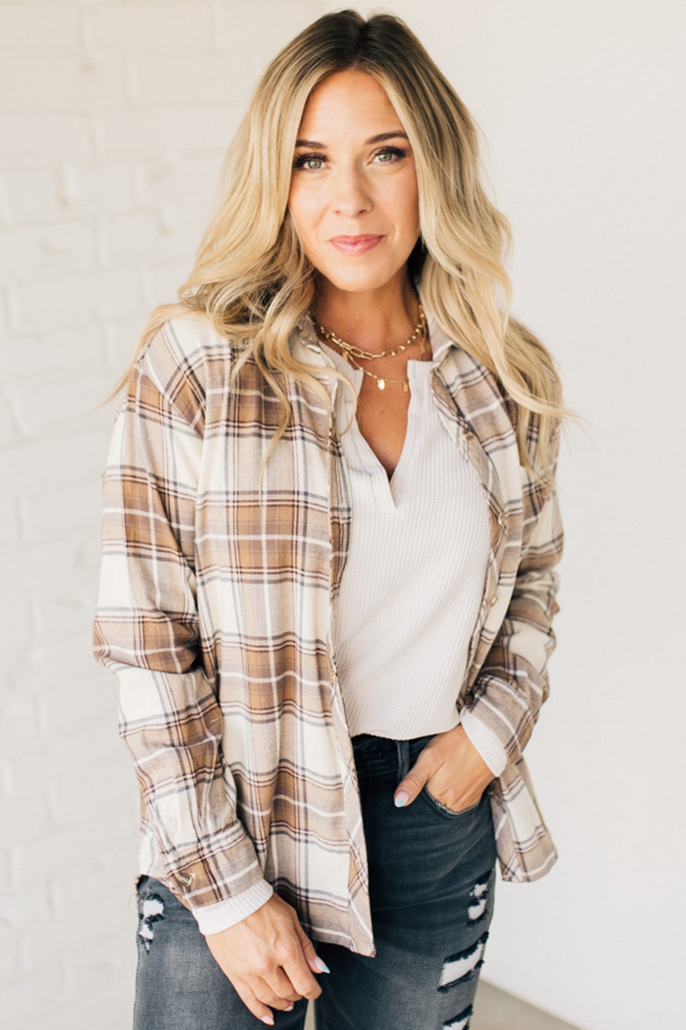 Brooks Plaid Flannel Top