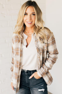  Brooks Plaid Flannel Top