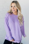 Brushed Finish High Low Pullover
