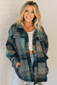  Brushed Plaid Classic Shacket