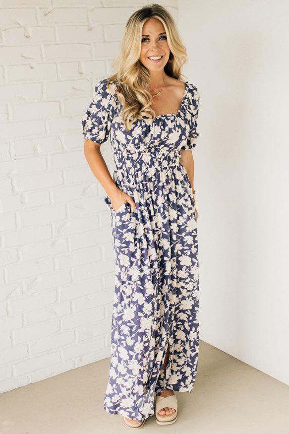 Camden Floral Smocked Waist Maxi Dress