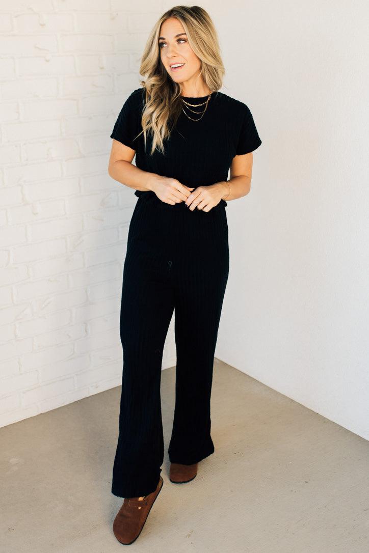 Cassia Brushed Ribbed Jumpsuit