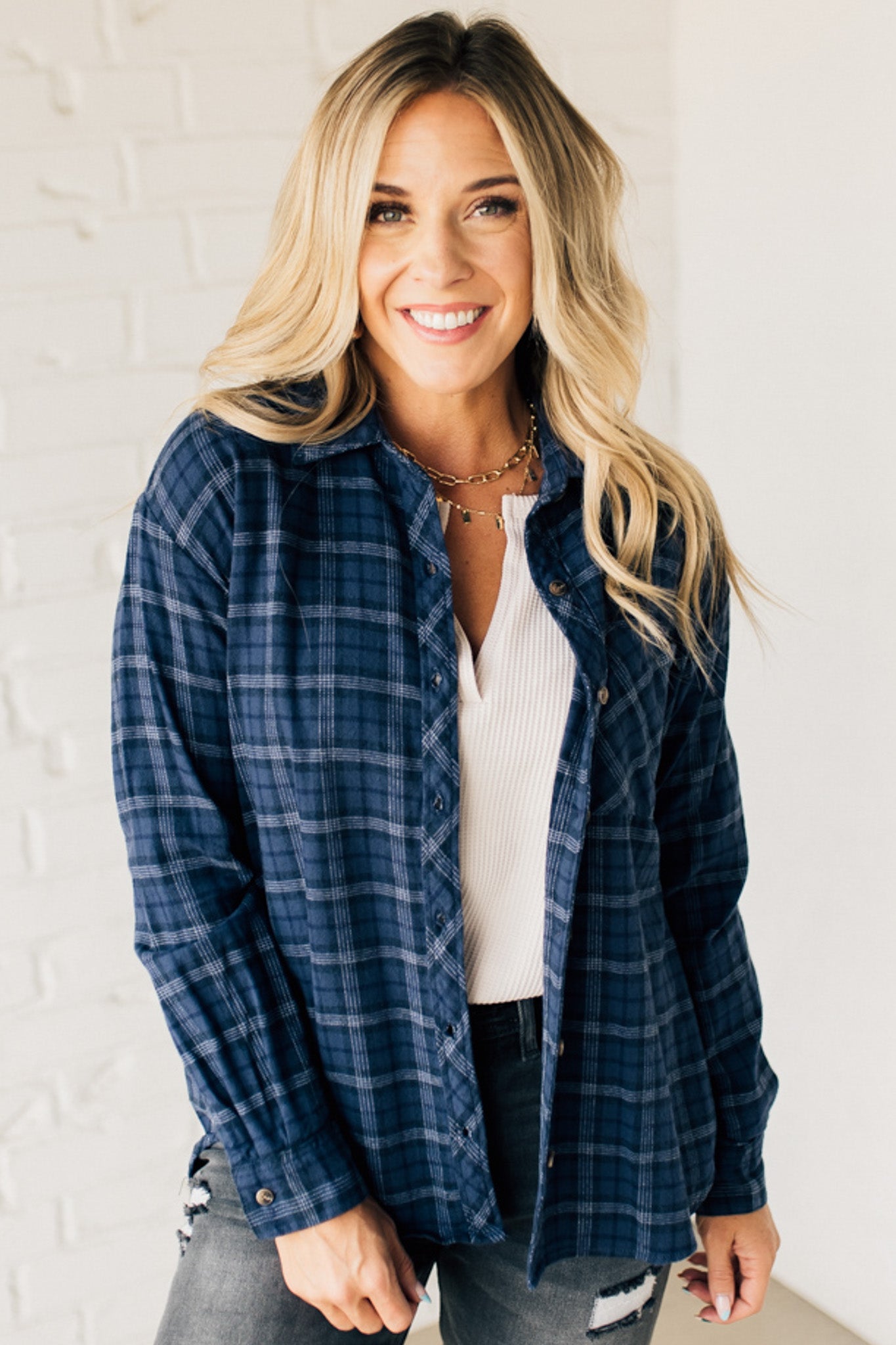 Channing Flannel Plaid Top