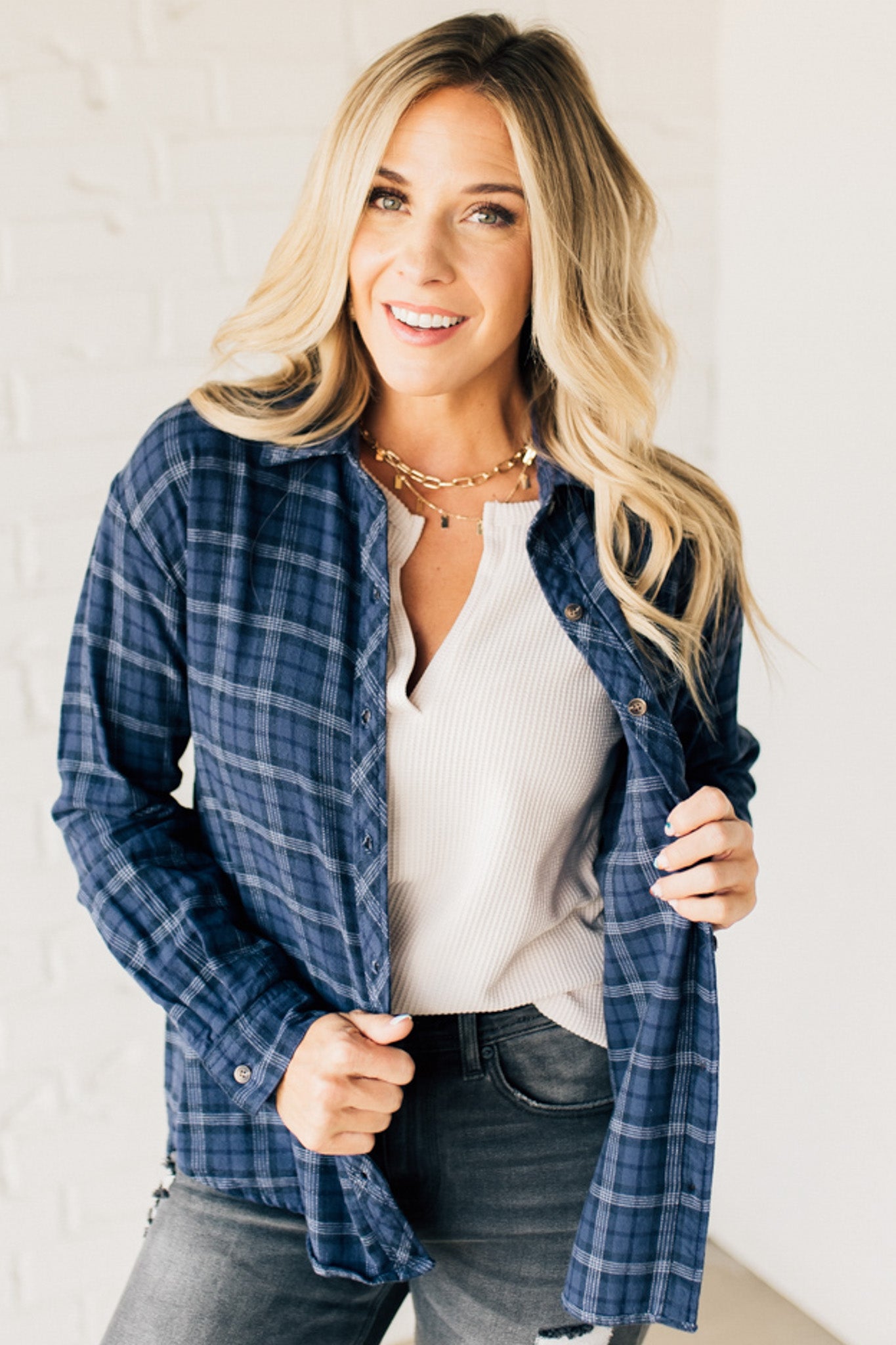 Channing Flannel Plaid Top