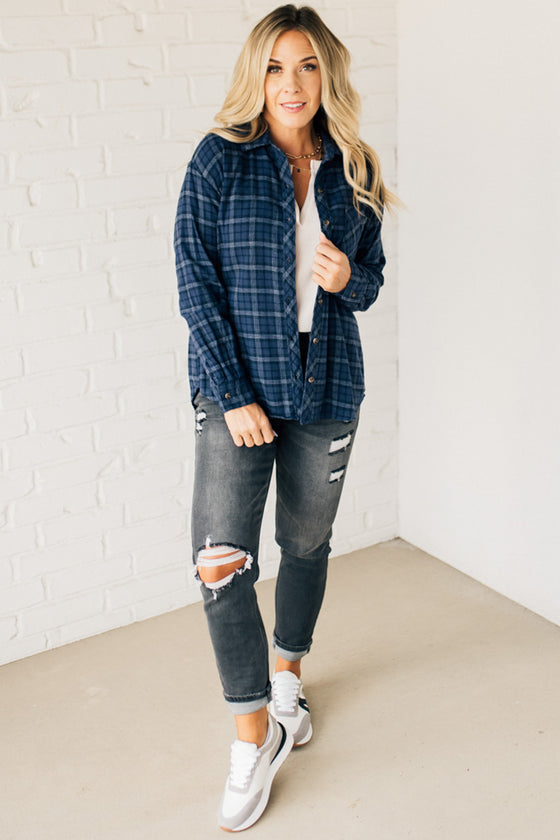 Channing Flannel Plaid Top