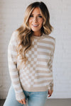 Check and Stripe Sweater