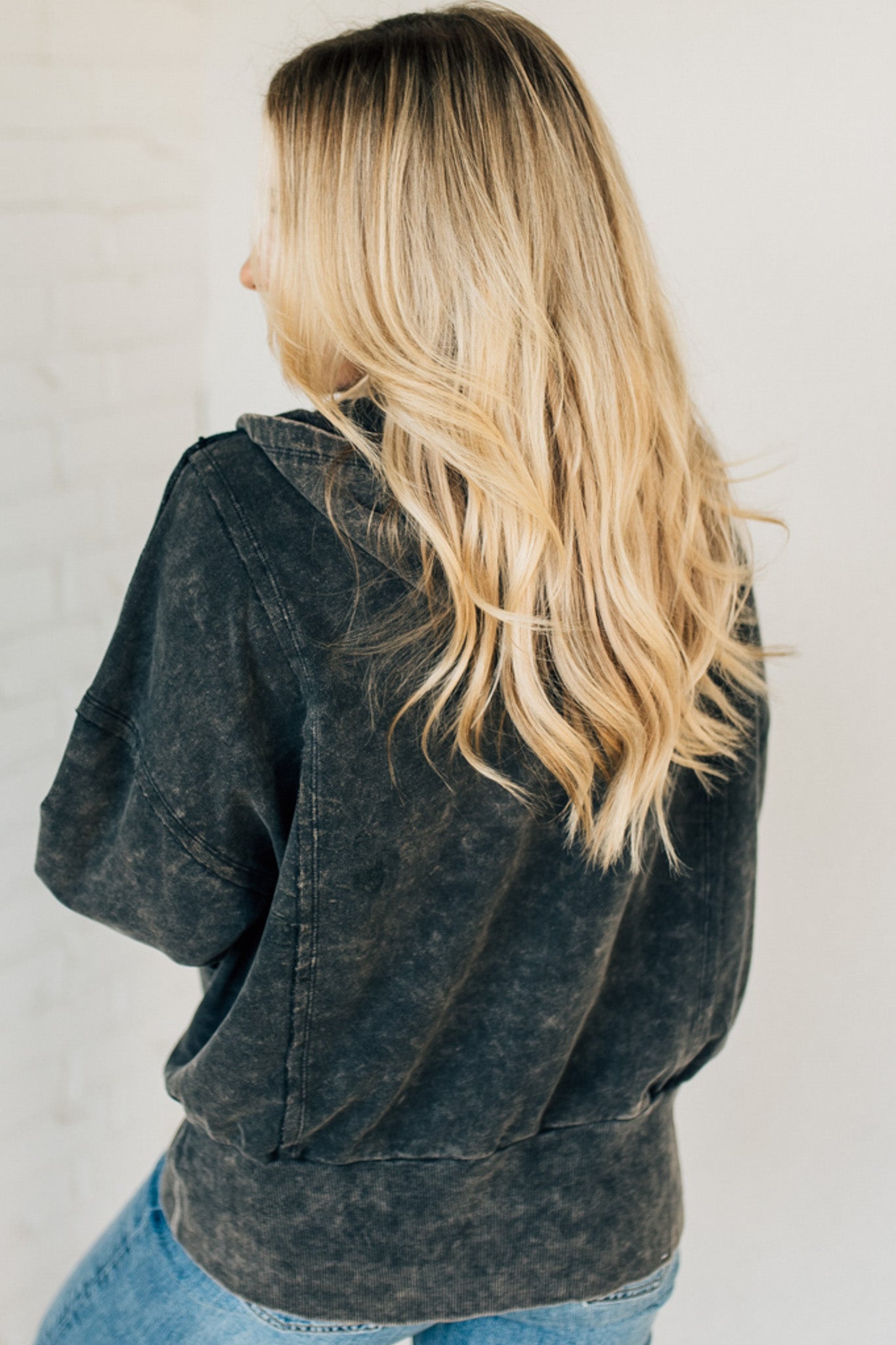 Chrissy Acid Wash Zipper Jacket