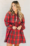 Christa Plaid Mini Dress