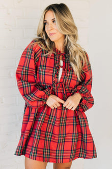  Christa Plaid Mini Dress