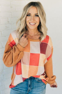  Color Combo Checked Pullover