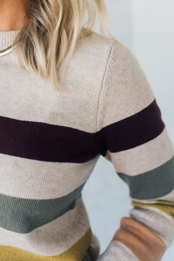 Color Striped Classic Sweater