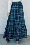 Covington Plaid Tiered Midi Skirt
