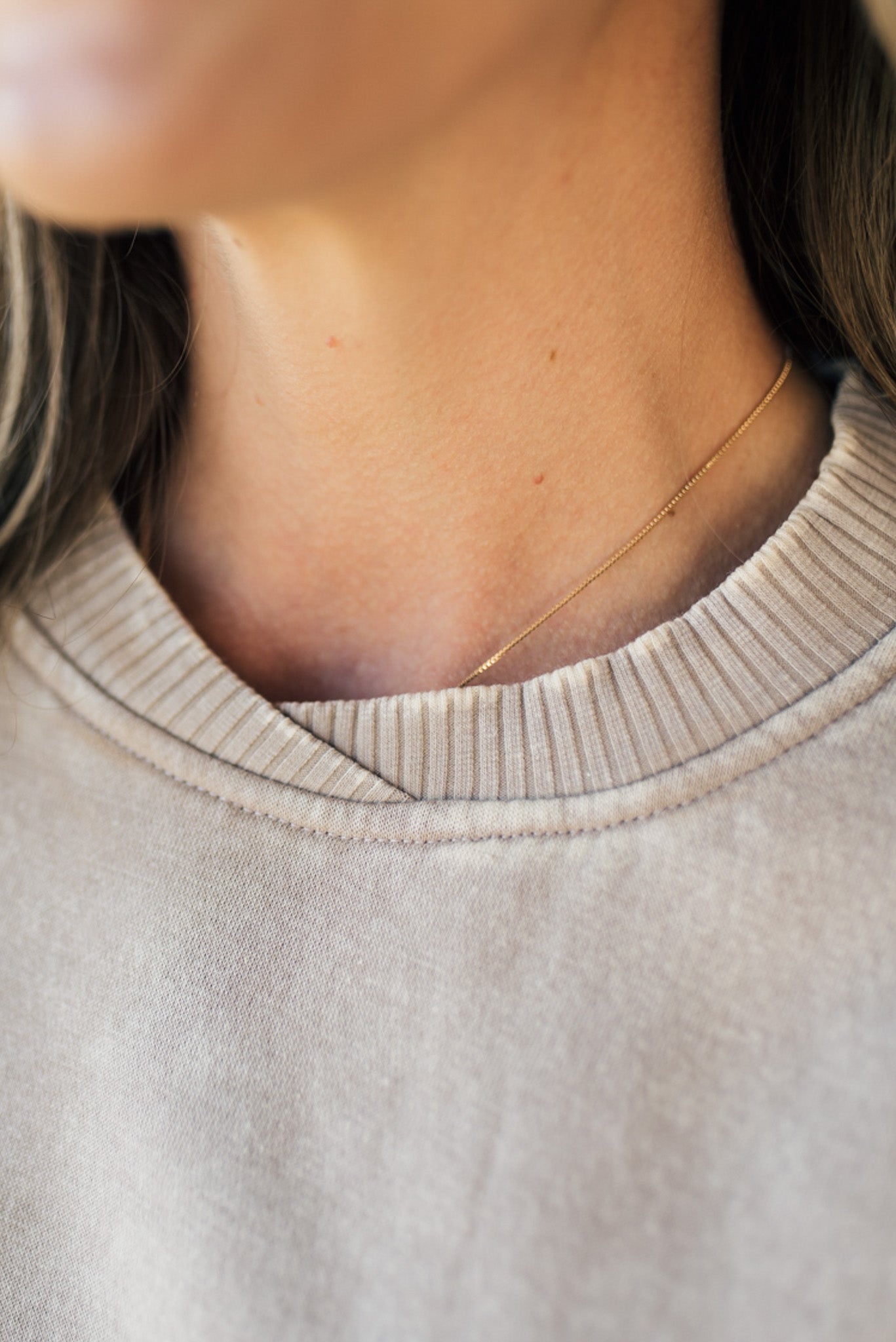 Crossover Collar Pullover