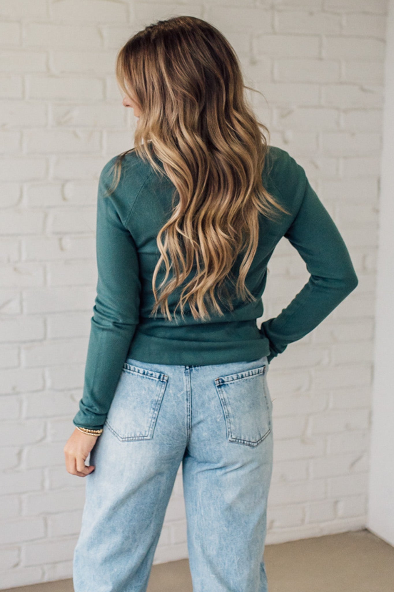 Crue Rolled Trim Classic Sweater