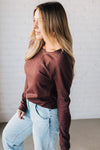 Crue Rolled Trim Classic Sweater