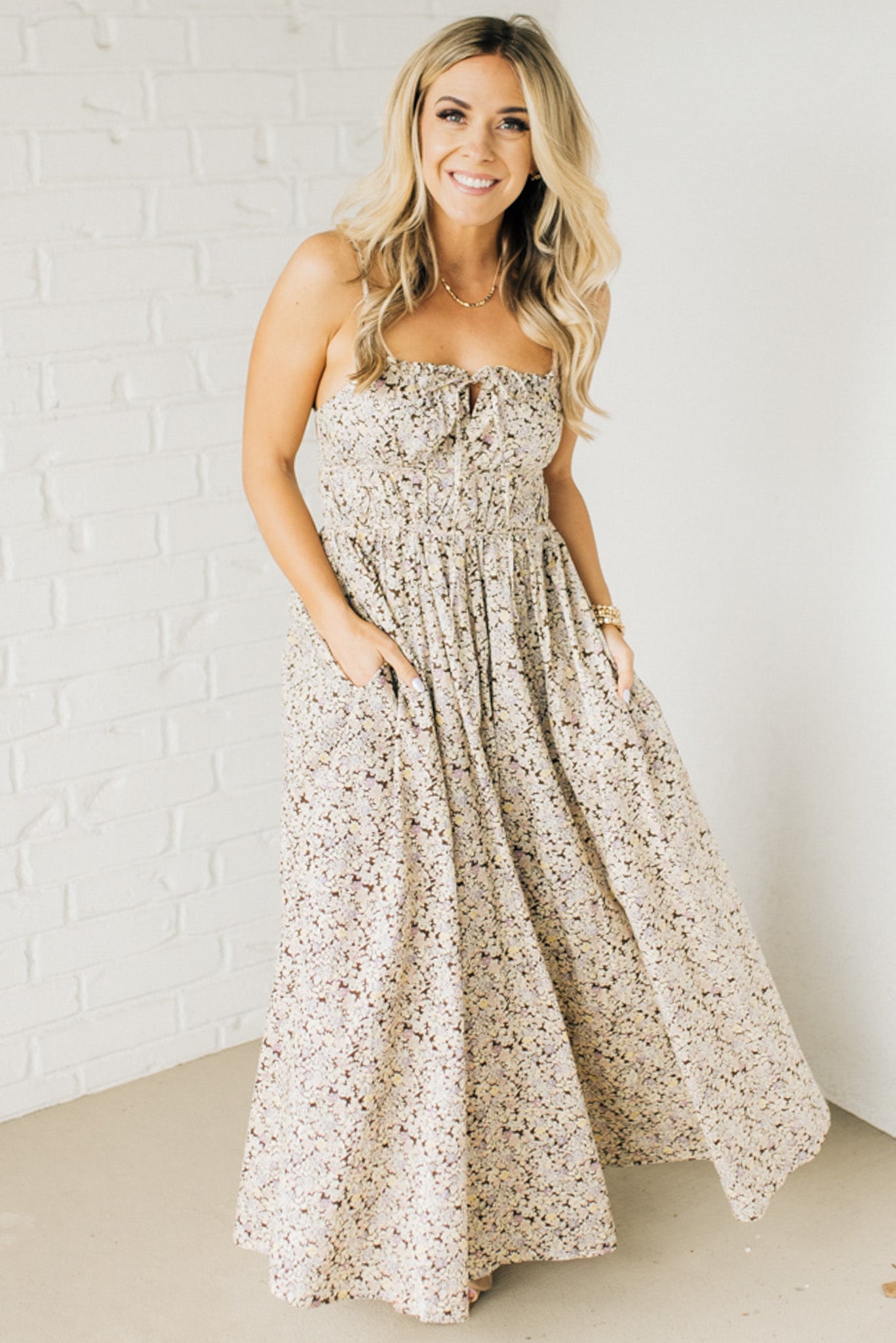 Darcy Open Back Floral Maxi