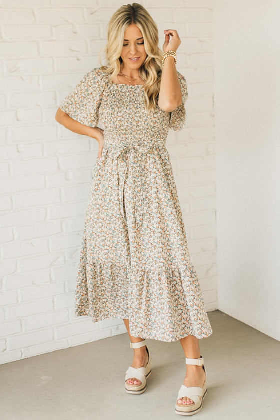 Ditsy Floral Midi Dress