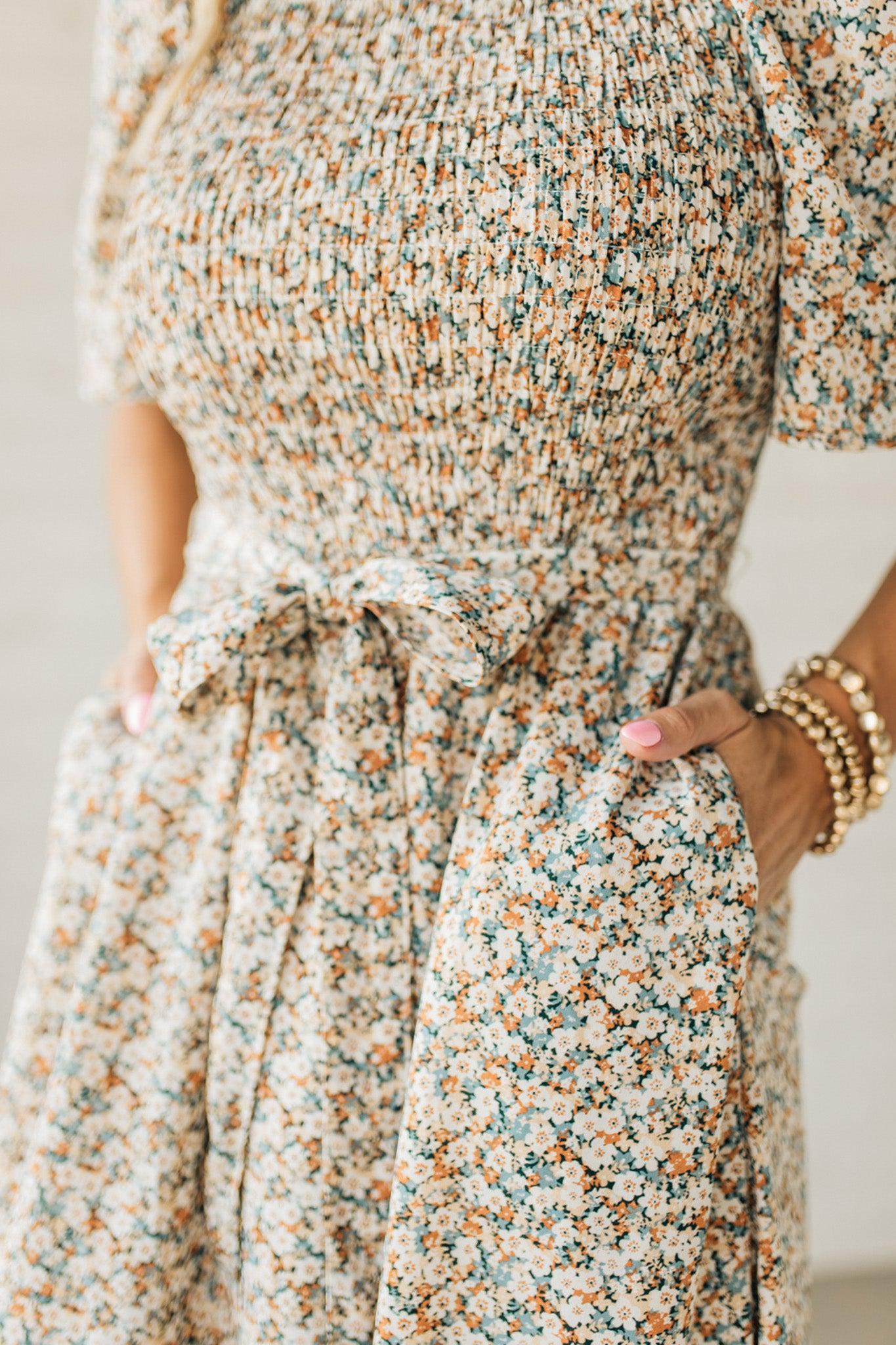 Ditsy Floral Midi Dress