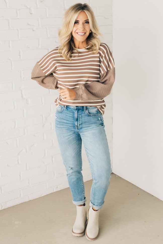 Double Stripe Thermal Top