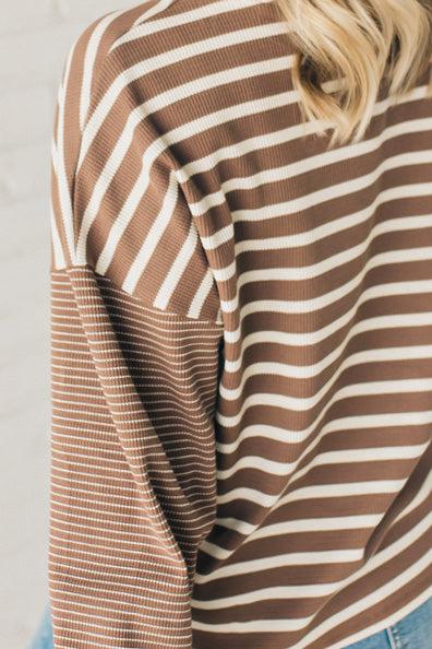 Double Stripe Thermal Top