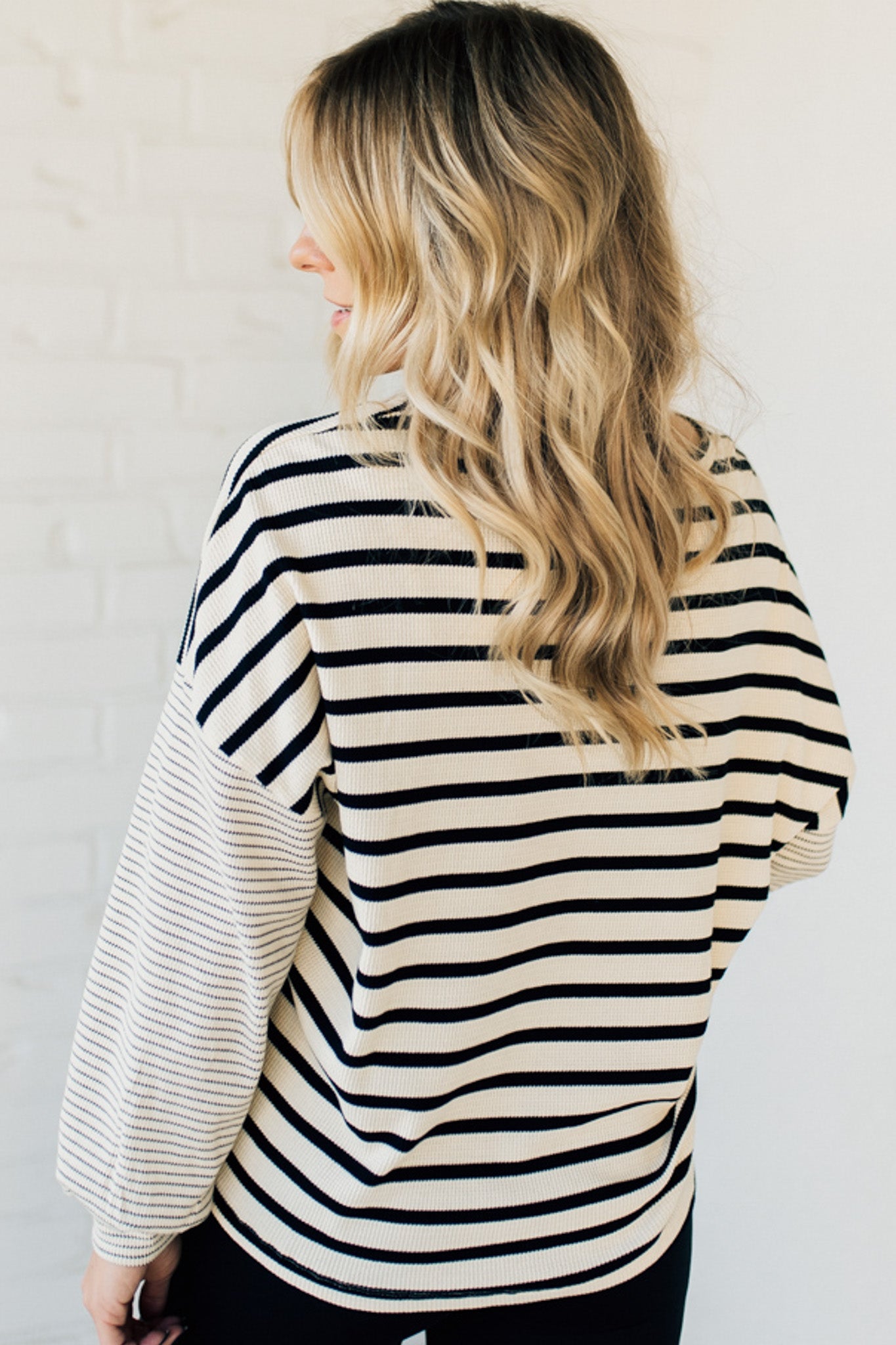 Double Stripe Thermal Top