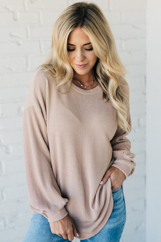 Faye Cord Ribbed Pullover
