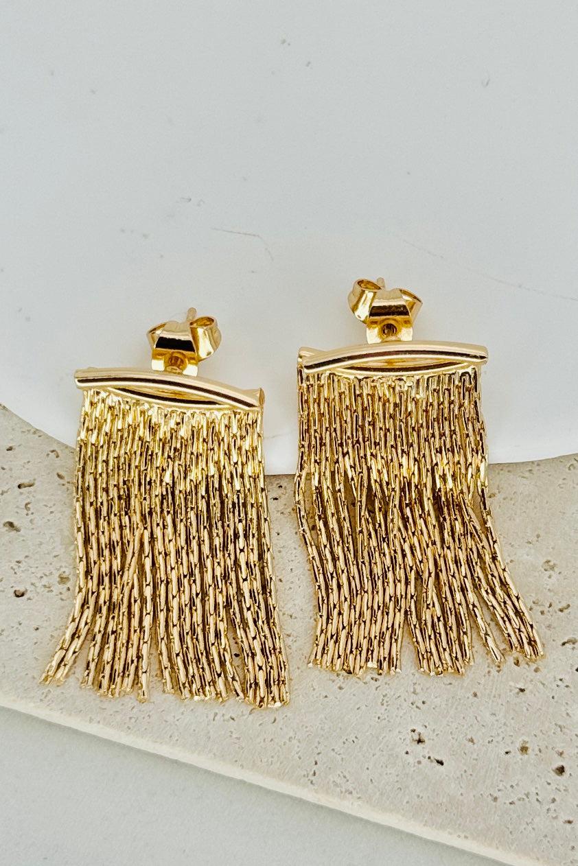 Fringed Bar Earrings