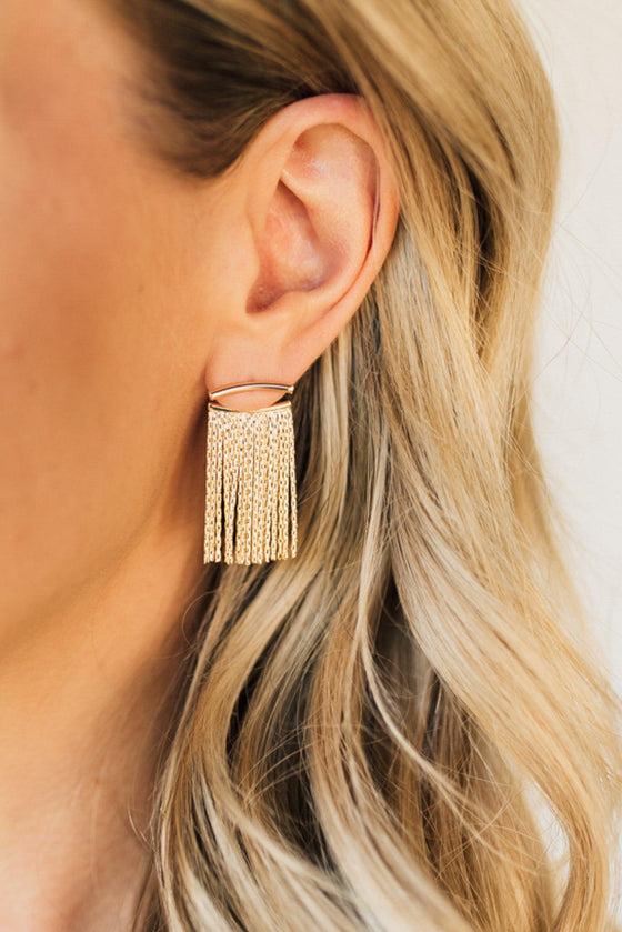 Fringed Bar Earrings