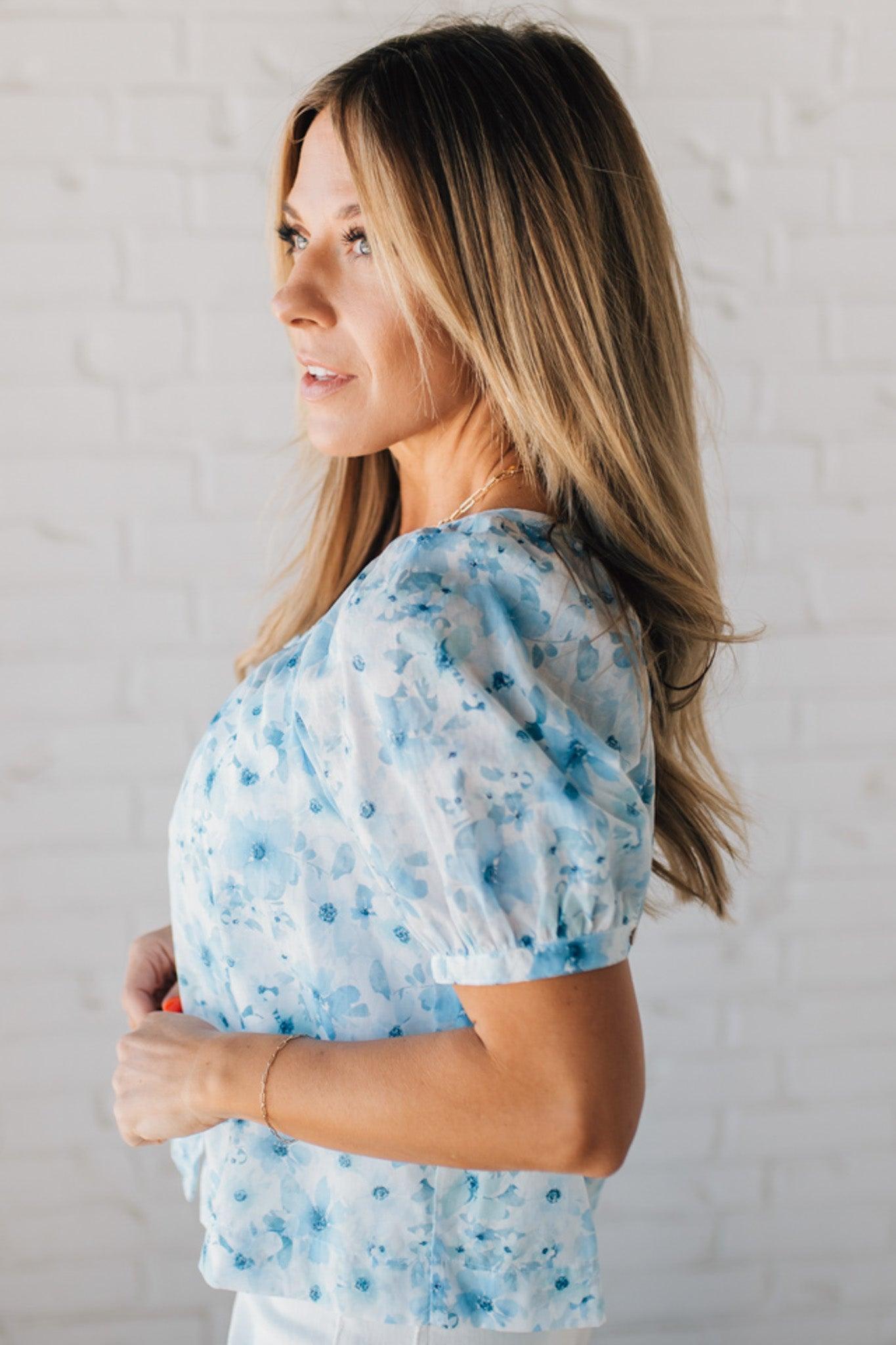 Garden Goddess Flowy Floral Top – RubyClaire Boutique