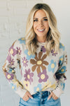Groovy Floral Sweater