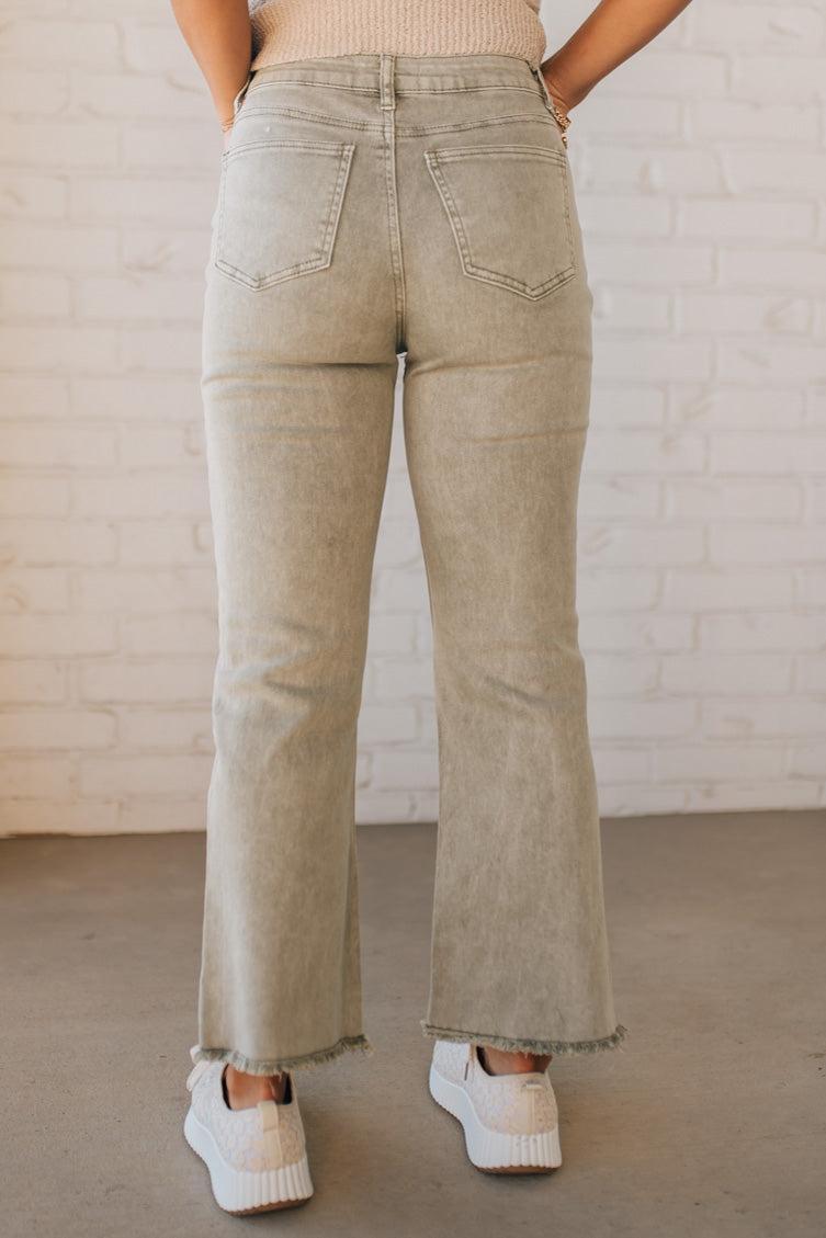 Olive Crop Jeans Olive Crop Jeans