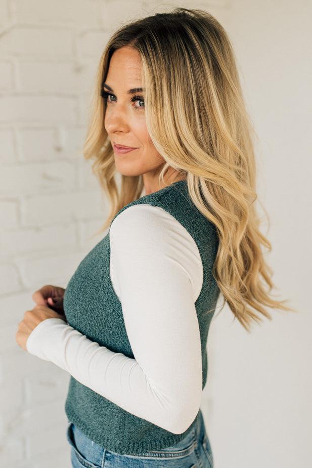 Hanna Hook + Eye Crochet Vest