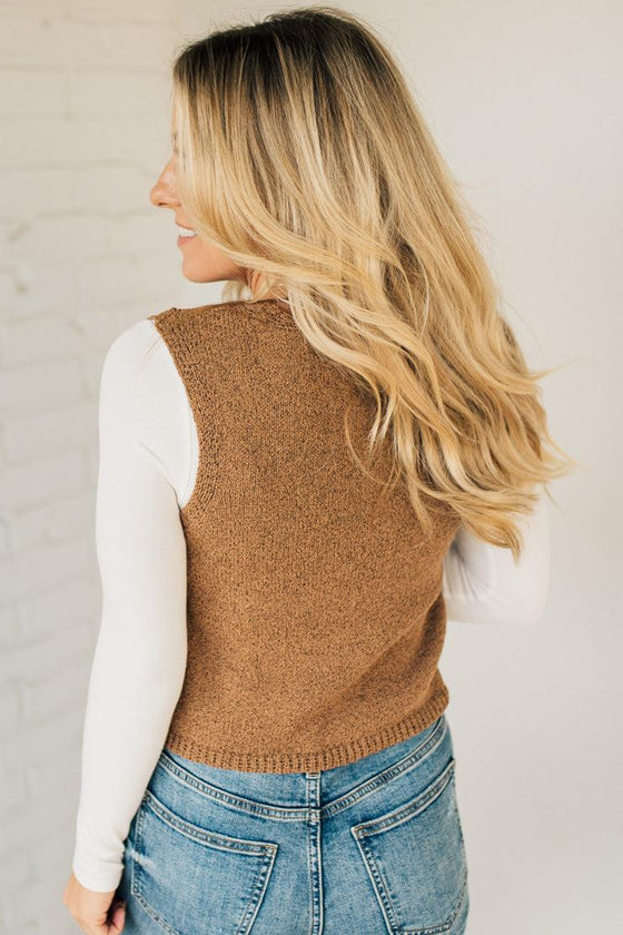 Hanna Hook + Eye Crochet Vest