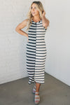 Havana Striped BodyCon Dress