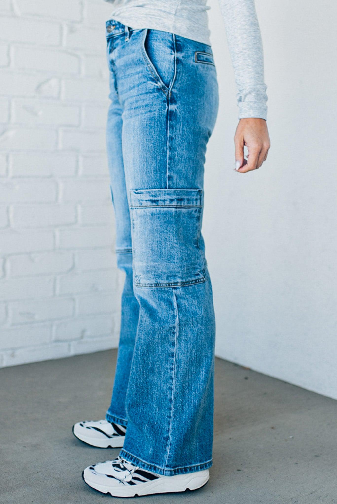 Ivy Wide Leg Cargo Pants – RubyClaire Boutique