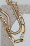 Herringbone + Chunky Link Necklace