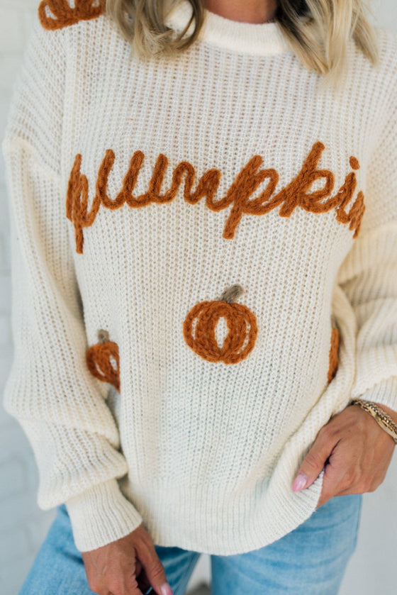 Hey Pumpkin Chunky Sweater