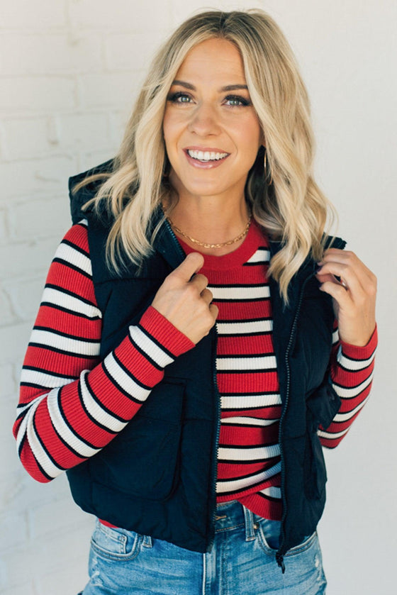 Hooded Puff Vest