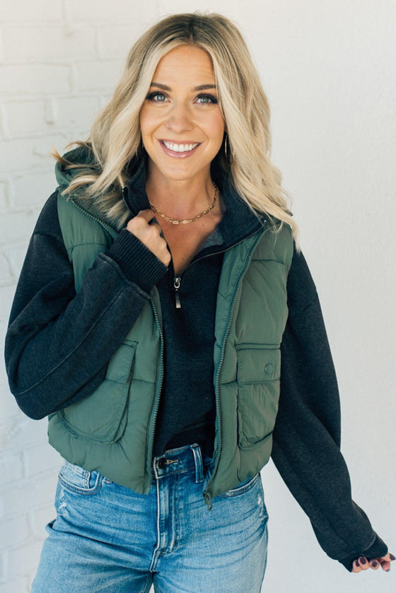 Hooded Puff Vest