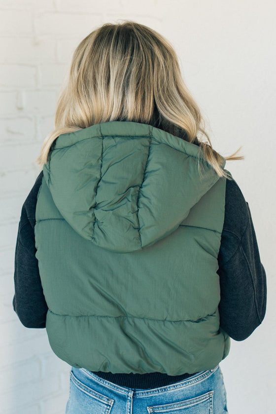 Hooded Puff Vest
