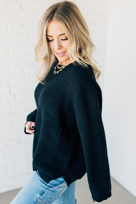 Izzy Waffle Boyfriend Sweater