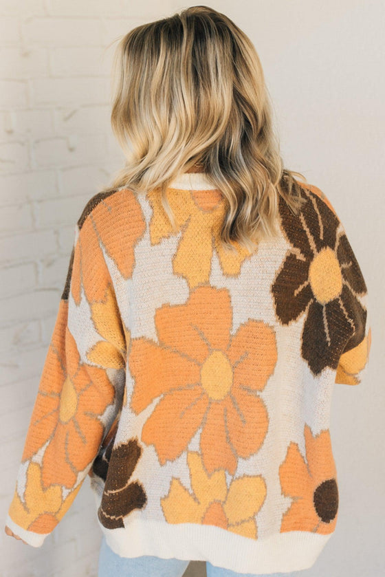 Joanie Floral Boyfriend Sweater