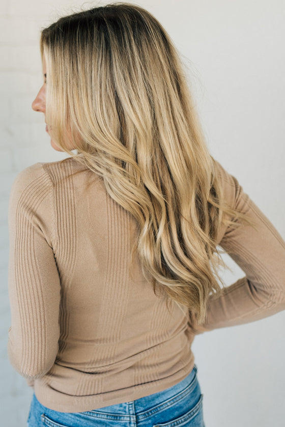 Katie Ribbed Slim Sweater