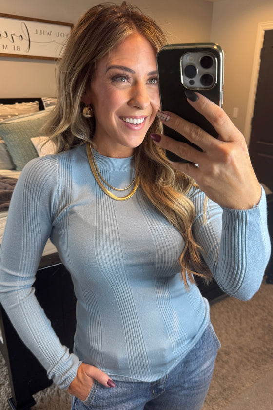 Katie Ribbed Slim Sweater