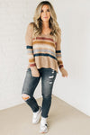 Katie Striped Low Gauge Sweater