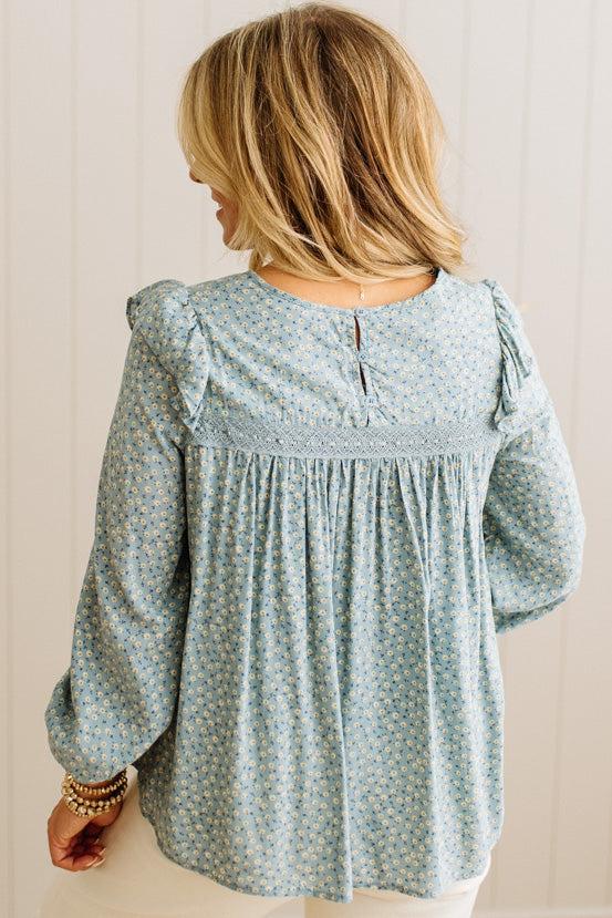 Layla Lace Detail Top – RubyClaire Boutique